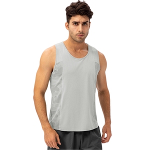 Chemises de sport pour hommes à séchage rapide et respirantes à haute élasticité Entraînement physique Course en plein air Débardeurs pour hommes à bras tombants - Product Image 6