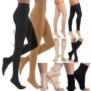 <span class=keywords><strong>Bas</strong></span> <span class=keywords><strong>de</strong></span> compression personnalisés pour infirmières, <span class=keywords><strong>en</strong></span> nylon élastique, mi-cuisses, pour varices, collants <span class=keywords><strong>de</strong></span> compression pour femmes - Product Image 1