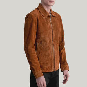 Veste d'hiver élégante en daim, design élégant, surface douce, sensation de luxe, logo frontal, écologique, légère, personnalisable - Product Image 2