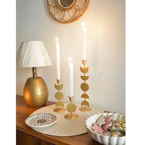 Handmade Metal Taper <b>Candlestick</b> <b>Holder</b> <b>Black</b> Powder Coated Finish for Royal Wedding Decorations - Product Image 4