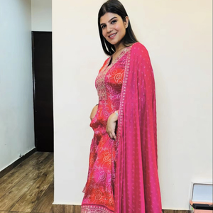party Wear Designer Anarkali Gown -Pent With Dupatta - Product Image 1