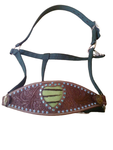 Cabestros Bronc de caballo de cuero DD de la mejor calidad, collares de cabeza elegantes de estilo occidental de gama alta con diseños surtidos - Product Image 5