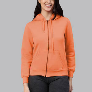 Sudaderas con capucha de algodón 100% informales de lana estampadas y sólidas para mujer ropa de calle cálida de invierno prendas de vestir exteriores de moda - Product Image 1