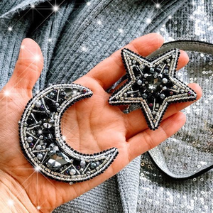 Broche bordado DIY, broche accesorio bordado, tela artística, broche de puntada creativa, mano de lujo real hecha a mano - Product Image 3