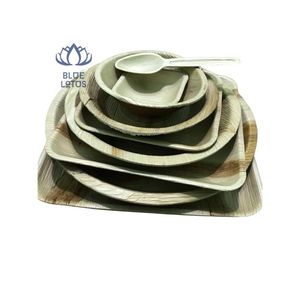 Disposable Kitchenware Palm Leaf Areca <b>Plate</b> Dish Picnic <b>Plate</b> Areca Made in Vietnam Factory Product Bamboo - Product Image 5