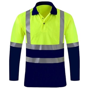 เสื้อโปโล Hi viz VIS เสื้อทำงานรักษาความปลอดภัยเทปสะท้อนแสงมองเห็นได้ชัดเจน - Product Image 1