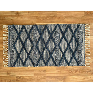 Custom Size Modern Boho Style High Quality Wool Cotton Area Rug <b>Washable</b> Anti-Slip Floor Carpet for Home Use <b>Runner</b> Rugs - Product Image 1