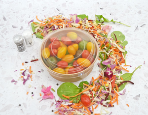 Vente en gros de bols à sushi et à salade jetables en papier kraft enduit de PE avec feuille d'or personnalisée, de qualité alimentaire, étanches, résistants à l'eau et à la graisse, en différentes tailles - Product Image 4