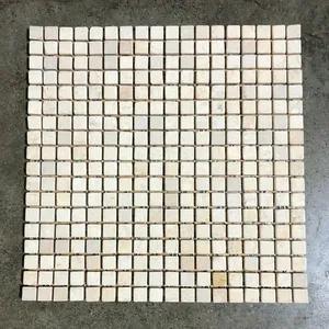 Jerusalem Gold Remodel Stone Mosaic <b>Tile</b> 12x12 3 <b>Sheets</b> T-39 for Interior Exterior Terrazzo Design for Courtyard Backsplash - Product Image 1