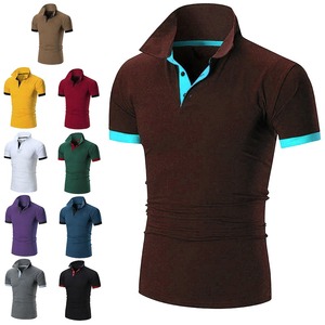 เสื้อโปโลผ้าฝ้ายโพลีเอสเตอร์แขนสั้นสำหรับผู้ชายพิมพ์ลายดิจิทัล - Product Image 2