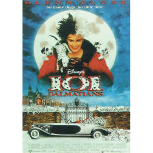 101 Dalmatians Canvas <b>Poster</b> Offset and Digital Printing Techniques Scroll Style Banner - Product Image 1