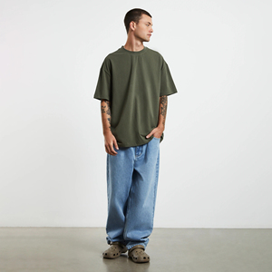 Camiseta de Algodón Orgánico Blanca al por Mayor con Logotipo Personalizado Más Vendida para Hombre, Camisetas de Cuello Redondo de Alta Calidad 100% para Serigrafía - Product Image 3