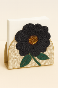 Organizador de mesa con diseño de leopardo de nuevo diseño, accesorio de mesa con cuentas adornadas para servilletas, decoración única para el hogar, servilletero - Product Image 3