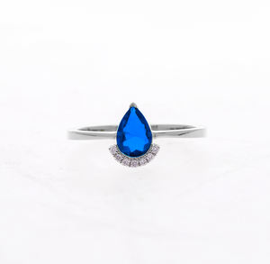 แหวนเพชรทรงบริลเลียนต์ทองคำ 14K สีเหลืองสำหรับผู้หญิง ดีไซน์คลาสสิกทันสมัย ประดับเพชรธรรมชาติแบบฮาโลครึ่งวง ชุบโรเดียม - Product Image 4