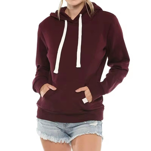 Sweat-shirt pour femme à manches longues de haute qualité, prix bas, 100% coton polyester, col attaché, pull-over pour adulte - Product Image 4