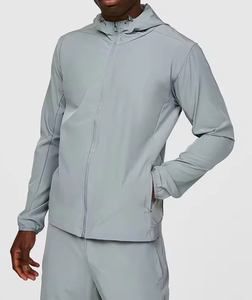 Sudadera con capucha y cremallera deportiva de invierno de alta calidad para hombre, chándal con estampado sólido, Jersey cálido para correr, gimnasio, Fitness, ropa deportiva - Product Image 4