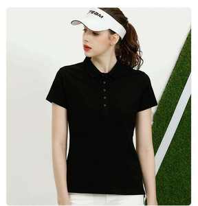 Vente en gros de polos décontractés pour femmes Polos respirants à manches courtes 100% coton de haute qualité avec logo personnalisé - Product Image 1