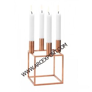 Bougeoir en cuivre en métal de qualité supérieure pour la décoration de la maison bougeoir Design Unique support fantaisie pour accessoires d'éclairage - Product Image 4