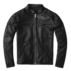 Vêtements d'extérieur pour hommes veste décontractée veste formelle poids lourd élégant à la mode classique vêtements de tous les jours bomber en cuir pur vestes pour hommes - Product Image 1