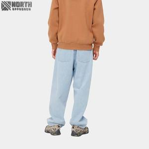 Nouveauté 2025 Vêtements unisexe streetwear pour hommes et femmes, Jeans baggy à broderie personnalisée, nouveau style, coupe ample, prix de gros, personnalisable - Product Image 4