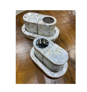 Ensemble de couverts de service en bois d'acacia vintage écologique de qualité supérieure, design optimal, pour salade et beurre, fabrication indienne - Product Image 4