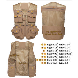 Chaleco de Pesca Estilo Urbano para Hombre, Transpirable, Ropa Casual, Fabricante de Ropa, Mejor Producto, Chaleco de Pesca Liso para Hombre - Product Image 4