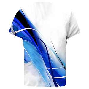 Camiseta de Cuello Redondo para Hombre, Diseño Vintage, Manga Corta, Estampado de Letras, Tejido Transpirable de Lona, Informal de Verano, 100% Poliéster - Product Image 2