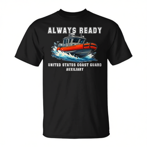 T-shirt promozionale della Guardia Costiera Ausiliaria degli Stati Uniti (USCG Aux) - Product Image 2