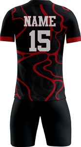 ชุดฟุตบอลแบบยูนิเซ็กซ์ ออกแบบเองได้ พิมพ์ลายด้วยความร้อน สำหรับสโมสรผู้ใหญ่ ผลิตจากโพลีเอสเตอร์ 100% แห้งเร็ว ยืดได้สี่ทิศทาง - Product Image 3