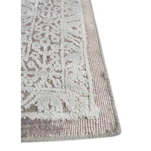 Tapis rectangulaire en laine et soie de bambou tissé à la main Konstrukt Blue HWB-5013, motif médaillon, pour couloir et salon - Product Image 4