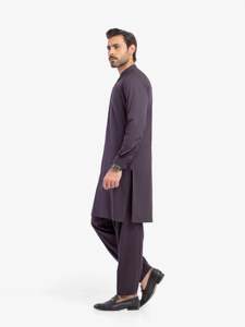 Salwar Kameez traditionnel pakistanais pour hommes, vêtements de bureau de qualité supérieure, coupe régulière pour un usage professionnel - Product Image 4