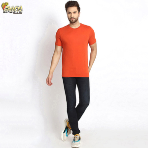 T-shirt pour homme 100% coton de qualité supérieure à col montant et épaules tombantes surdimensionnées en coton 240sm, avec col montant vierge et design personnalisé - Product Image 5