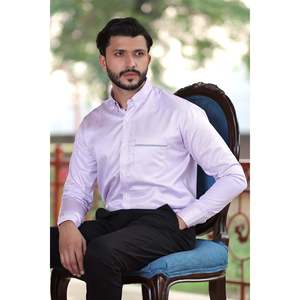 Chemise décontractée rayée KAYSON pour homme avec logo personnalisé, manches longues, 100 % coton popeline Oxford, teinte unie, taille XL - Fourniture ODM - Product Image 2