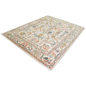 พรมขนสัตว์นิวซีแลนด์พรมลวดลายดอกไม้ดีไซน์แบบดั้งเดิมพรมถักด้วยมือแบบพรีเมียม - Product Image 3