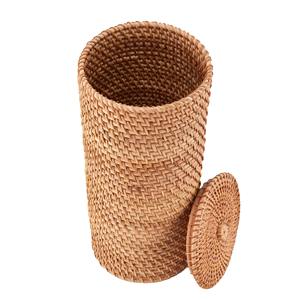 Floor toilet paper holder with lid Handmade <b>Storage</b> <b>Box</b> Eco-Friendly Natural Home and Home Decor Wholesale from Vietnam - Product Image 3