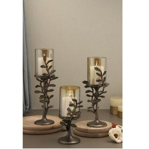 Support de bougie en laiton et aluminium sur mesure, finition or premium, style moderne, décoration d'intérieur haut de gamme - Product Image 3