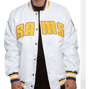 Venta al por mayor de chaqueta de alta calidad para los deportes de los hombres de encargo de invierno chaqueta deportiva de talla grande abrigo estampado 100% chaqueta de bombardero de satén para los hombres - Product Image 5