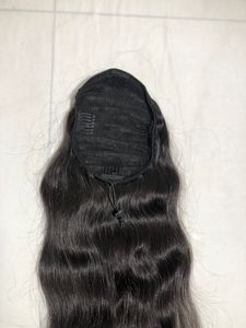 Venta al por mayor de extensiones de cabello humano de 24 pulgadas de onda natural de cola de caballo crudo camboyano Remy Virgen cutícula alineada proveedor indio superior - Product Image 2