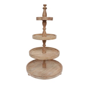 Soporte para Pastel de Madera de Alta Calidad, Hecho a Mano, con Asa de Metal y Base - Product Image 2