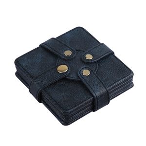 Standard Quality Leather Coaster Specially Design Most Demanding Low Price Use for Table Decor in Wedding Party <b>Bar</b> Restaurant - Product Image 5