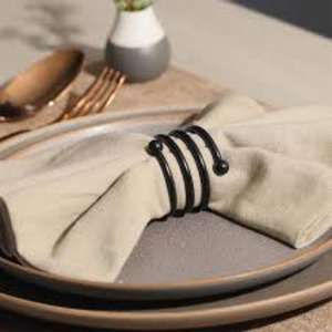 Best Grade Strong Build Metal Napkin Ring with Shiny Coating and Lightweight Frame for Daily Dining <b>Table</b> and Special <b>Occasions</b> - Product Image 2