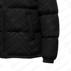 Blouson d'hiver matelassé pour homme, coupe bomber, service OEM, coupe-vent, chaud, à capuche, rembourré, vêtement d'extérieur décontracté en toile de haute qualité, vente en gros - Product Image 6