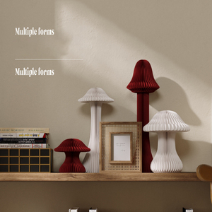 Mushrooms Cylindrical Stands for Party Folding Paper <strong>Columns</strong> Display Pillar Roman Pillar Made of <strong>Cardboard</strong> Wedding Centerpiece - Product Image 2