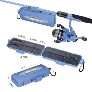 NOMADISM-Canne à pêche en fibre de carbone super légère de 1.82m, combo à action rapide, leurres pour enfants, mer, lac, rivière - Product Image 5