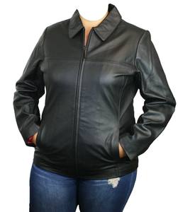 Veste en cuir de mouton véritable personnalisée pour les femmes Vintage Western Style respirant broderie nylon direct Pakistan usine hiver - Product Image 2