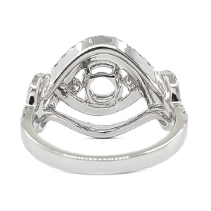 Anillo de Lujo para Mujer con Diamante Natural Blanco de 18k, Corte Brillante, VS SI, Diseño en Espiral, Micro Pavé, Certificado, Venta al Por Mayor - Product Image 4