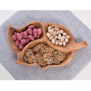 Nuevo producto, bandeja de servicio de madera de alta calidad con forma de hoja para decoración de fiesta de Navidad del proveedor de Vietnam - Product Image 3