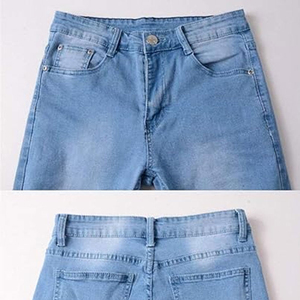 Jeans grande taille décontractés pour hommes Pantalon vieilli de couleur unie Cordura Design respirant personnalisé de meilleure qualité Taille Saison d'hiver - Product Image 4