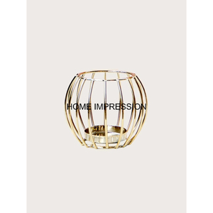 Trendy 2 Deer Design Tealight Candle Holder Set Glass Metal Christmas Festival & Garden Decor Exportación competitiva para la decoración del hogar - Product Image 2