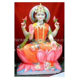 ที่ไม่ซ้ำกันหินอ่อน Laxmi Maa ประติมากรรม - Product Image 1